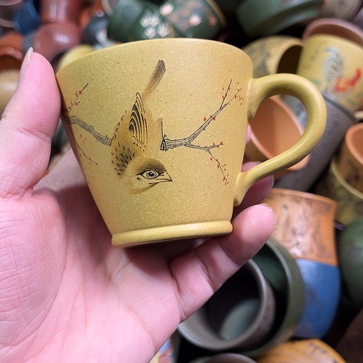 紫砂茶杯全手工紫砂主人杯