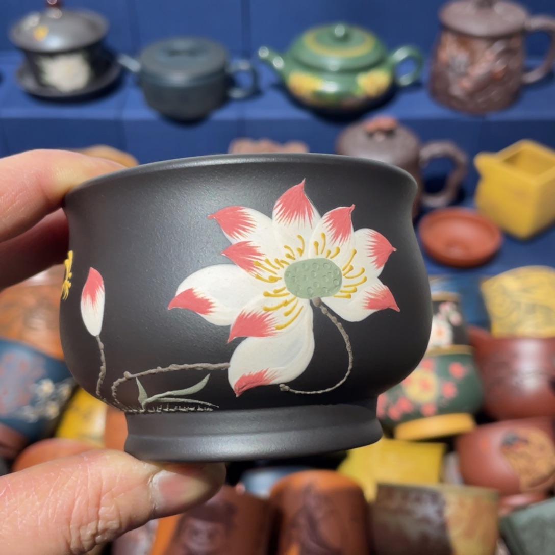 原矿紫砂手工主人杯