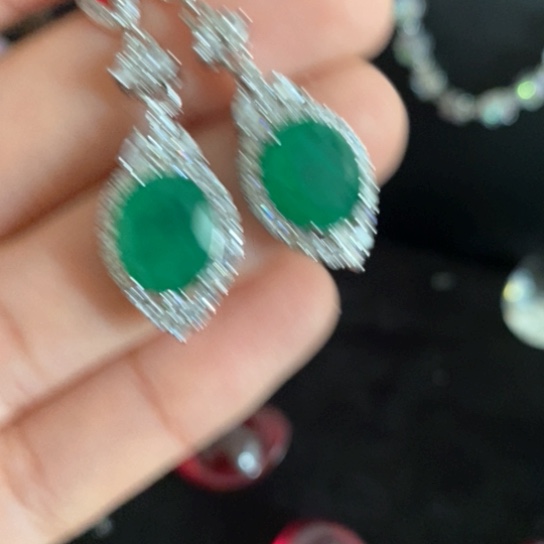 红宝石戒指银S925镶嵌