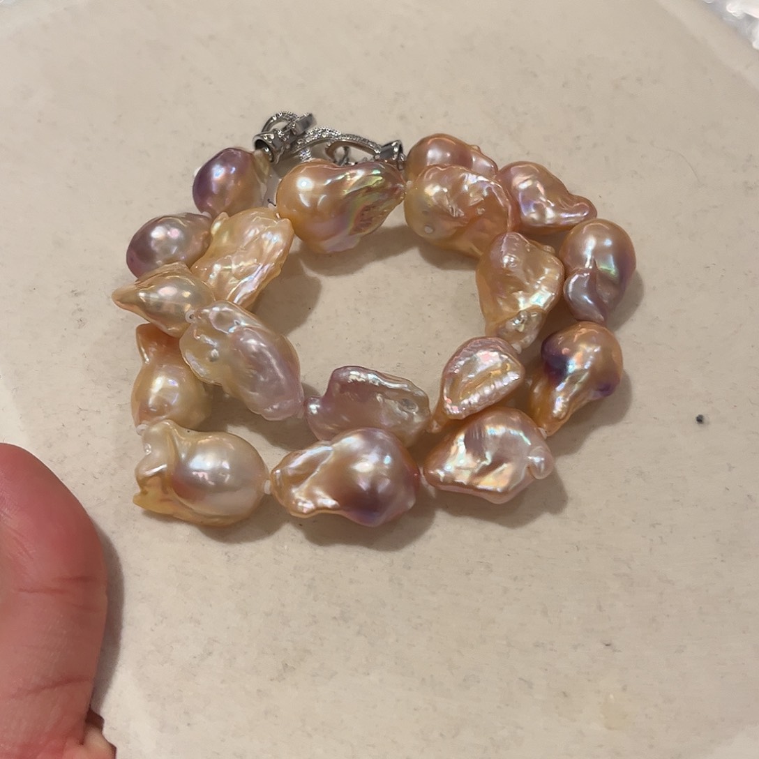 淡水珍珠颈饰合金