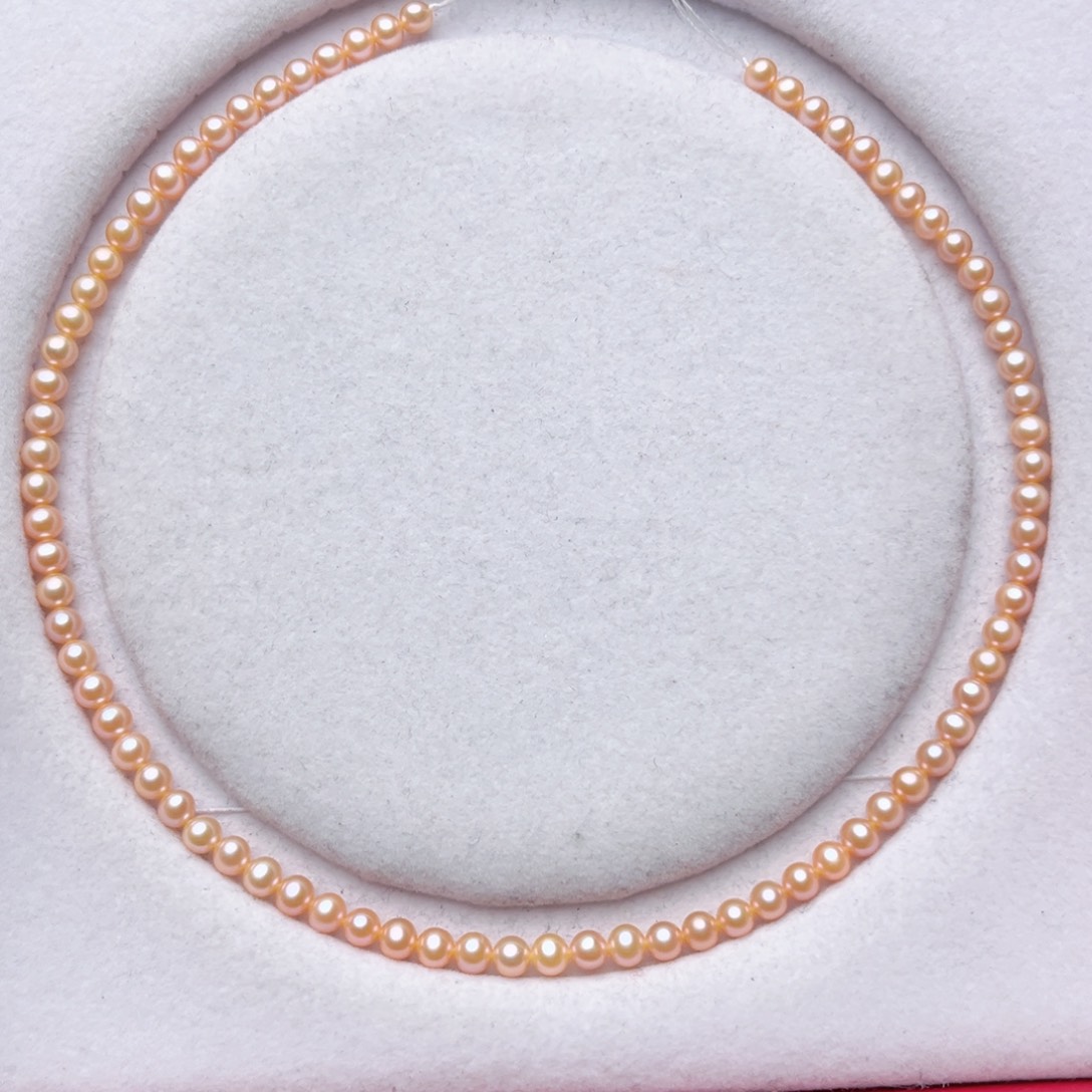 淡水珍珠银S925镶嵌颈饰5-6mm