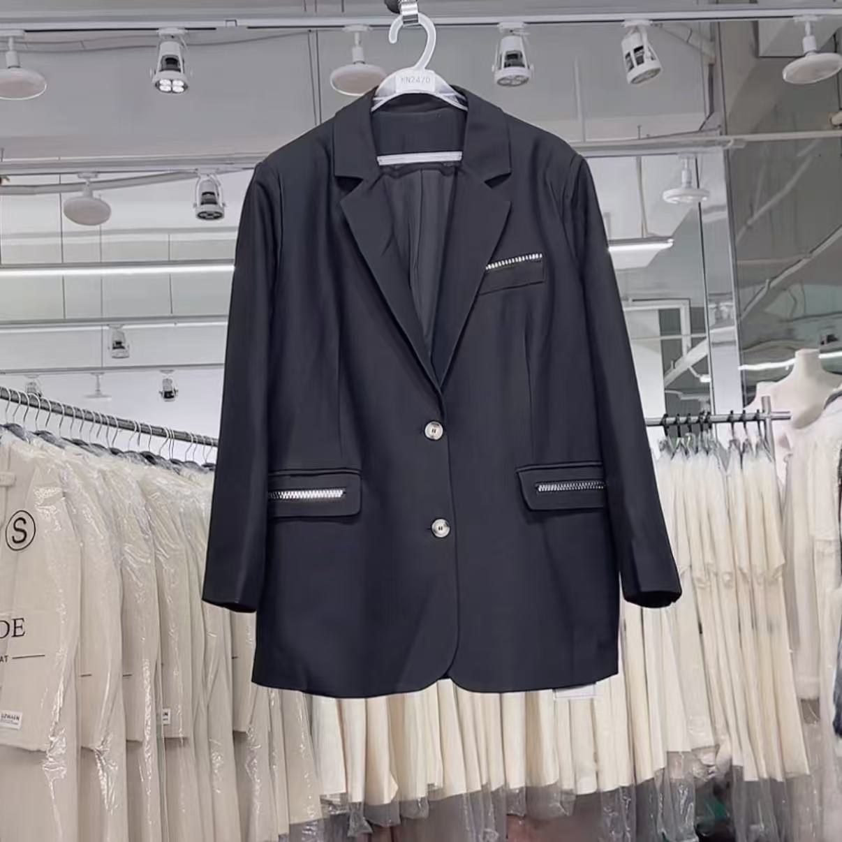 【杭州•意法】NN2470-时尚女装设计感外套法式气质显瘦洋气百搭