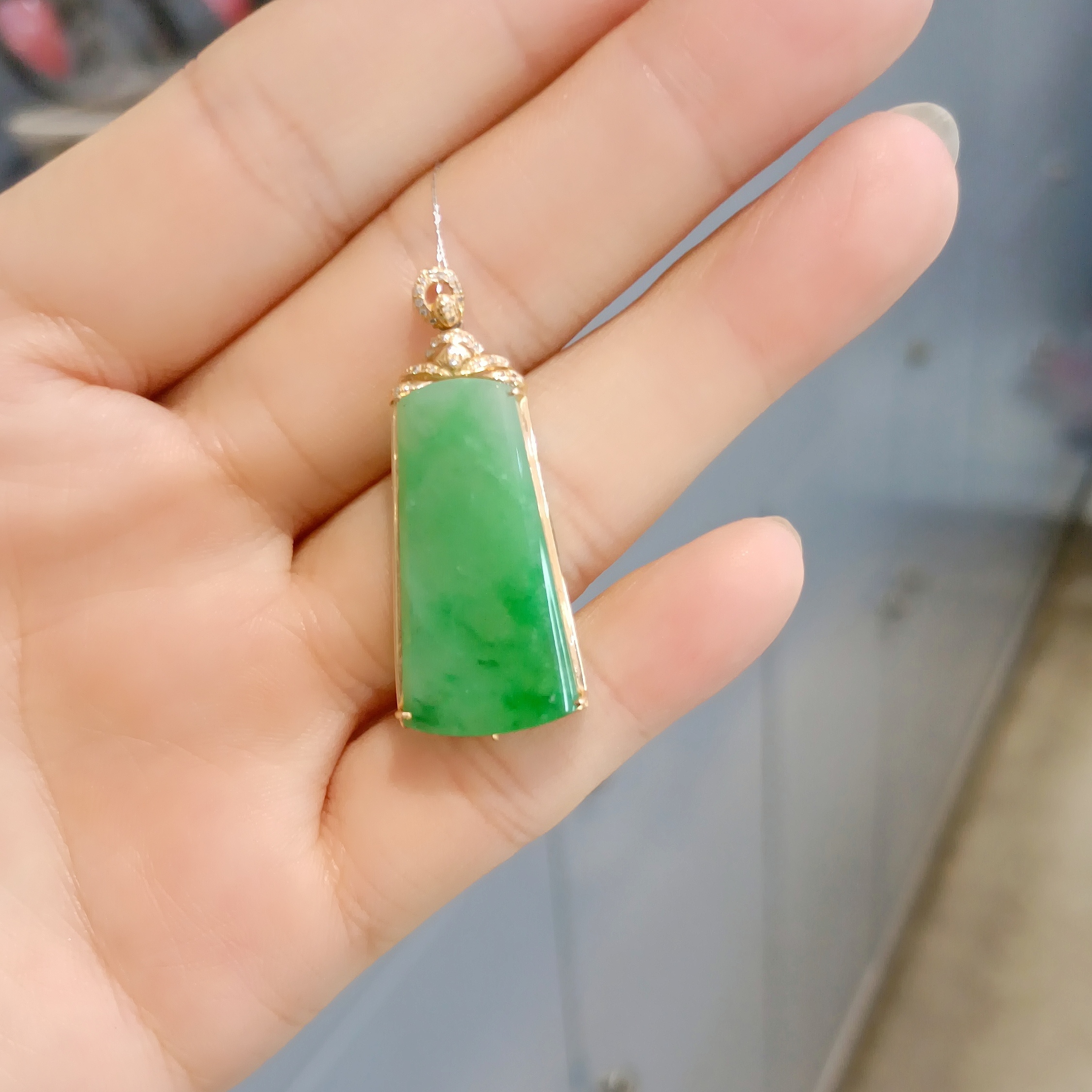 天然A货翡翠挂件