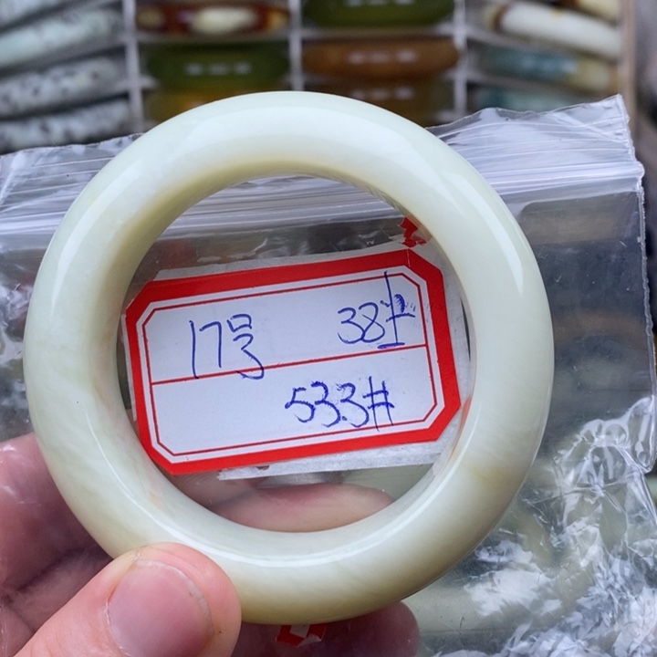 未镶嵌蛇纹石玉手绳