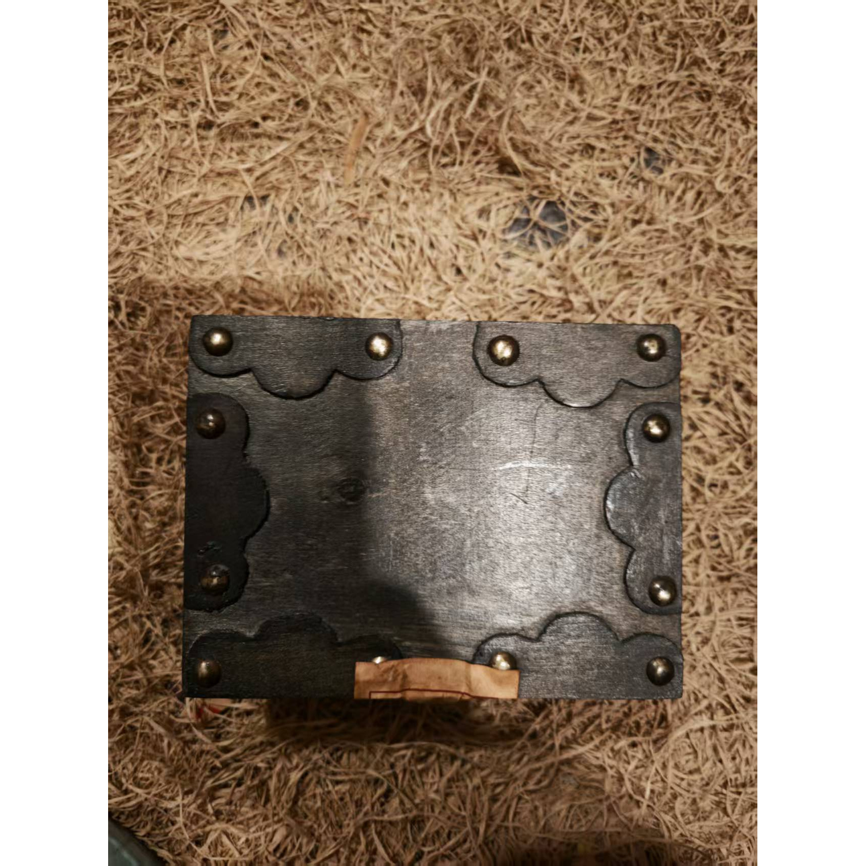 家居饰品 铆钉黑盒 流水家居摆件仿古工艺品