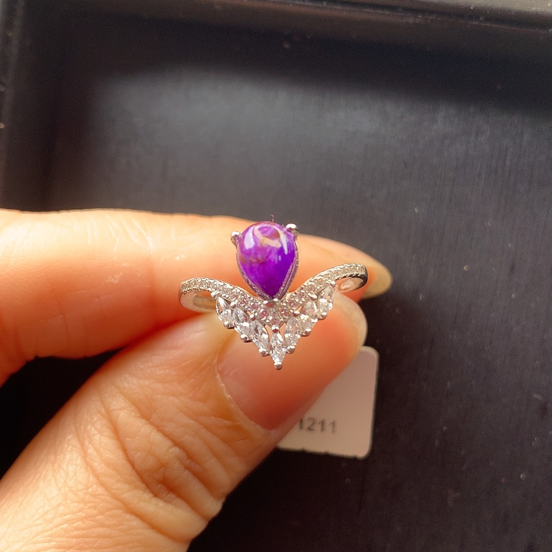 苏纪石（舒俱来）戒指银S925镶嵌