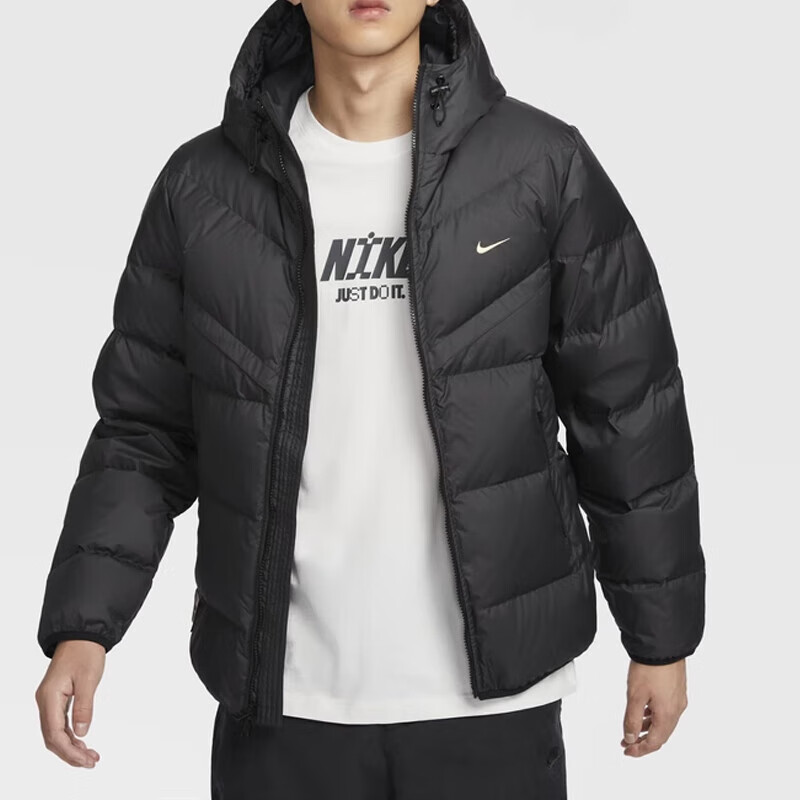 NIKE男士羽绒服外套冬季新款户外运动男装保暖连帽休闲羽绒夹