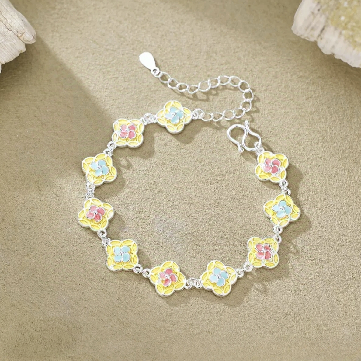 足银手链 37号链接 【手链盘缠】足银999.9 清库存带证书礼盒包装