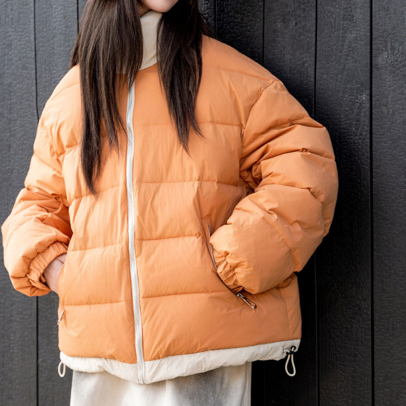 不2024【X】12月17日 男童女童时尚南瓜色保暖羽绒服0123-