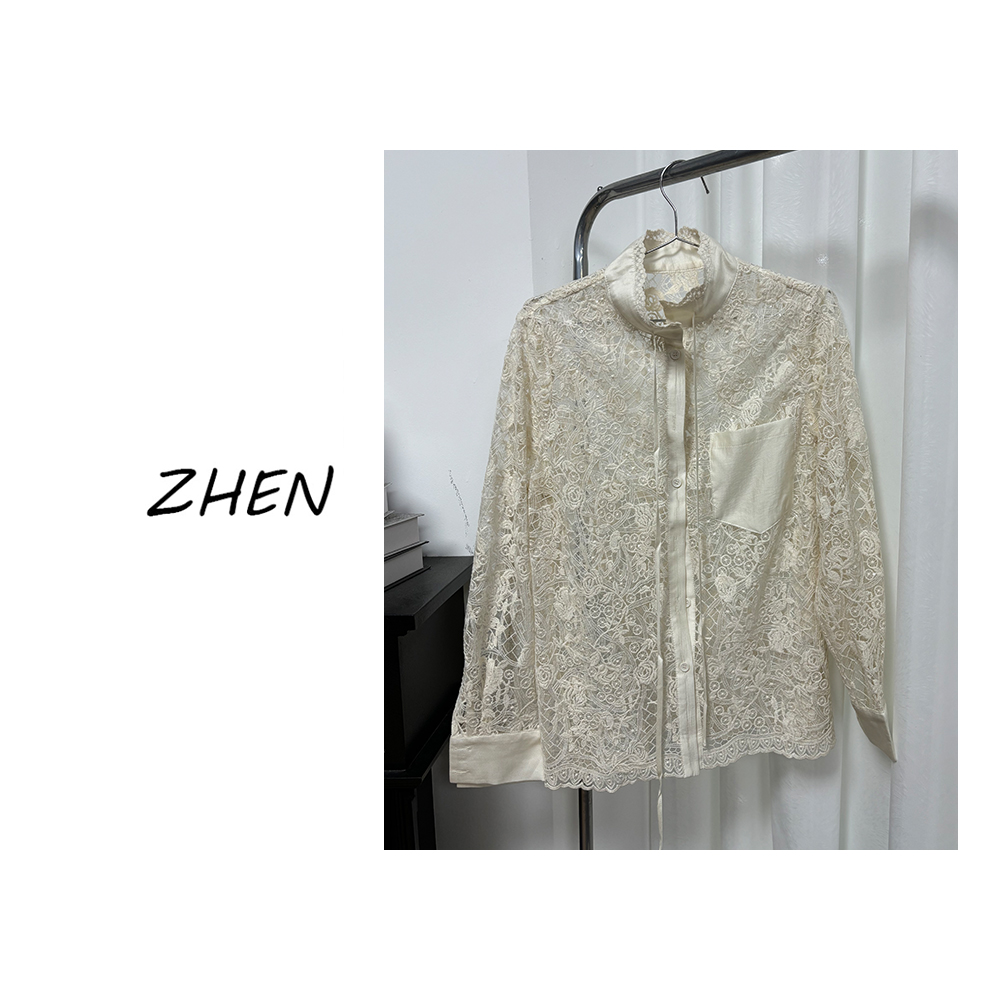 【ZHEN】K1062 2025新款衬衫显瘦时尚百搭设计师轻奢款