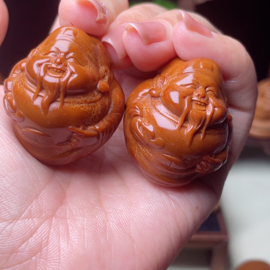 吊坠橄榄核财神手球