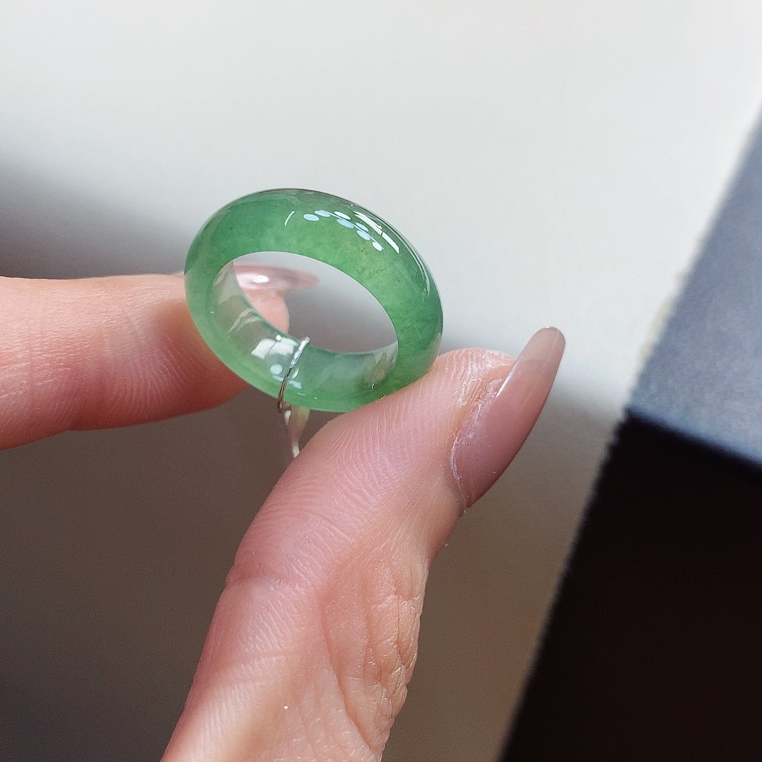 翡翠未镶嵌戒指9-10号