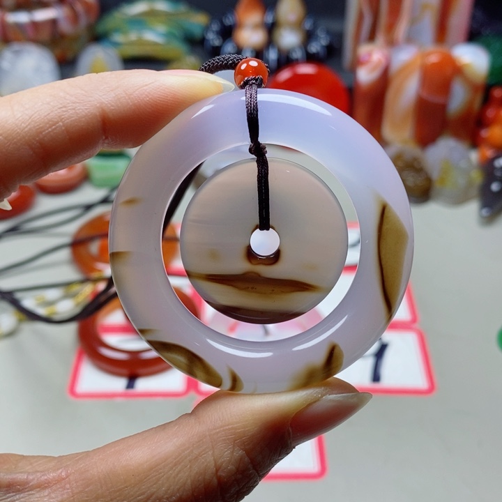 未镶嵌吊坠(不含链)玛瑙/玉髓芳*