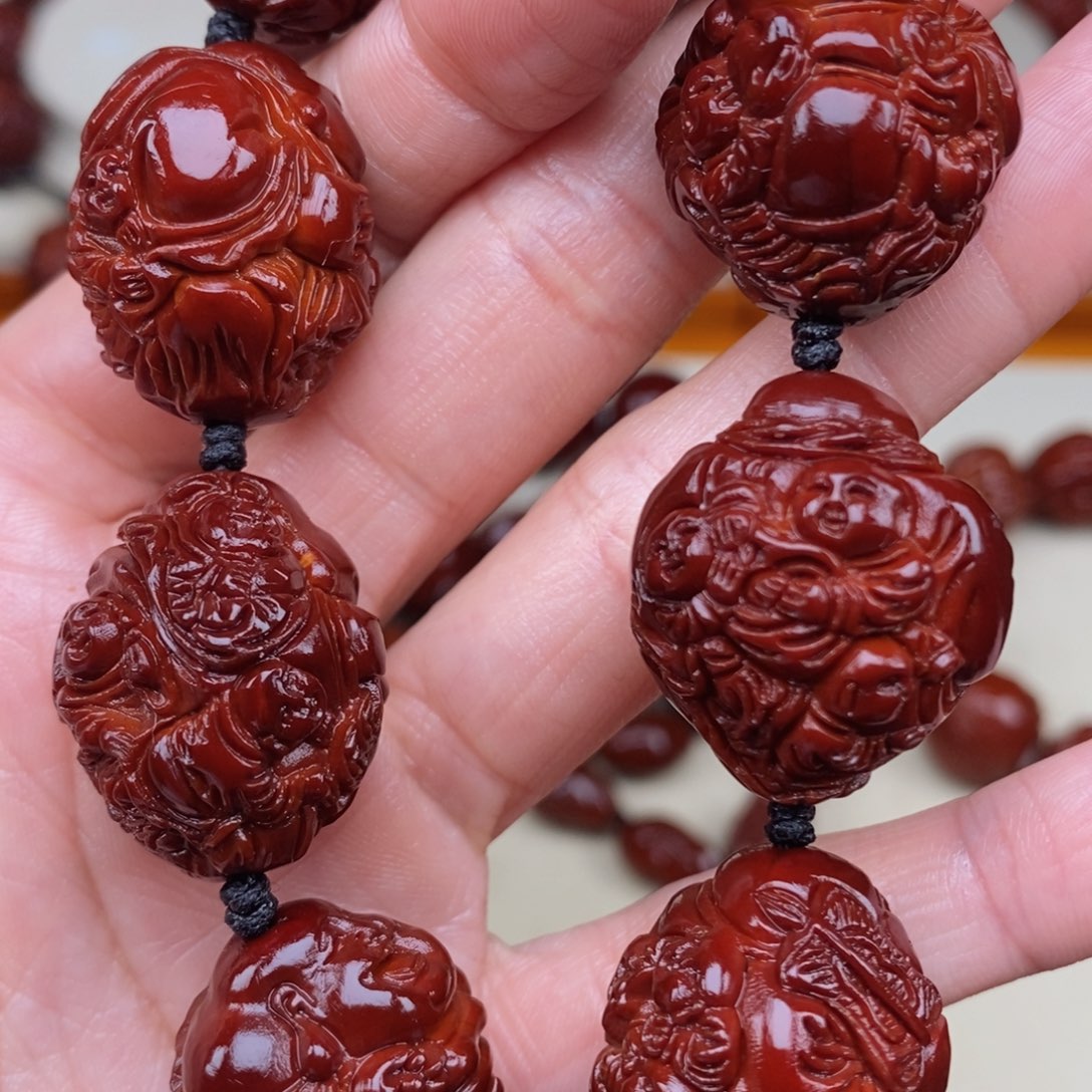 橄榄核吊坠阿*五子弥勒