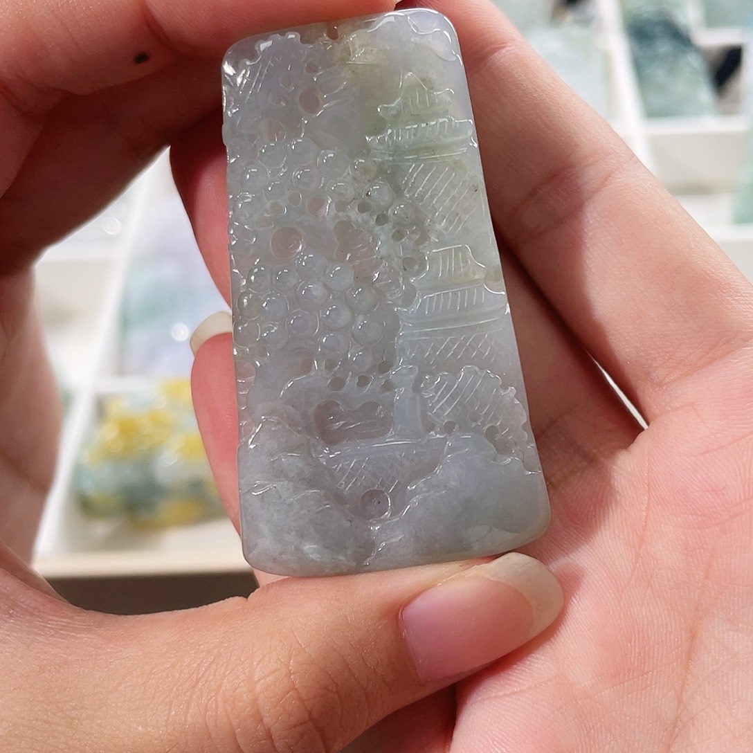 翡翠未镶嵌颈饰翡翠