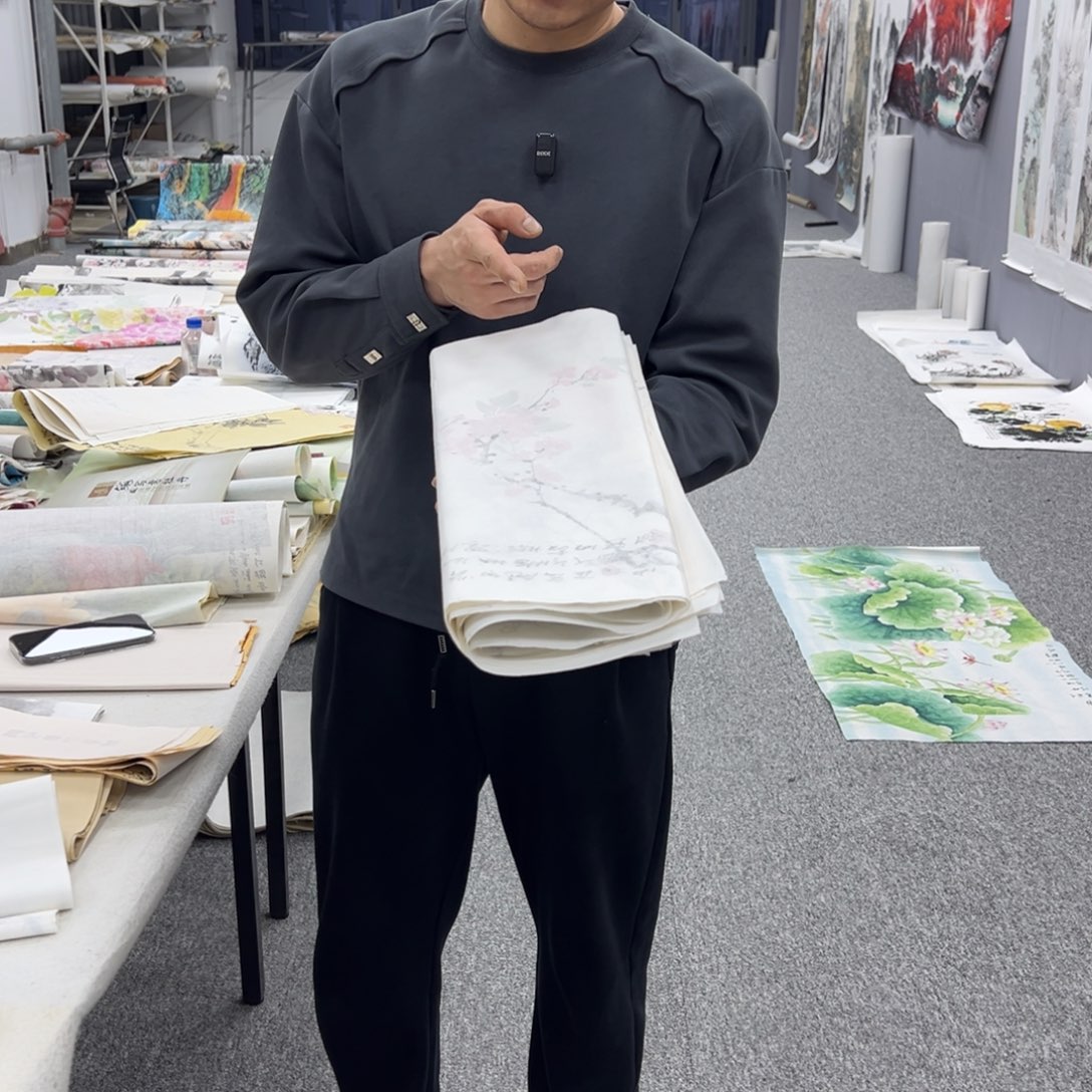 国画纯手工制作的
