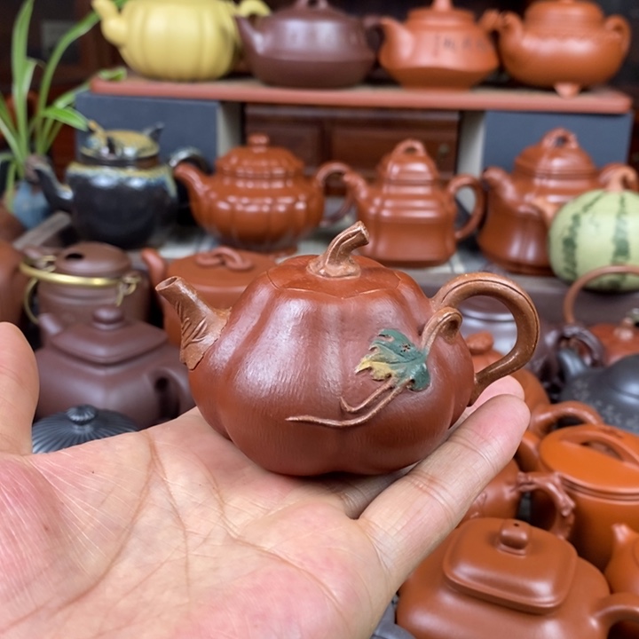 紫砂茶壶小南瓜50-100cc特价促销