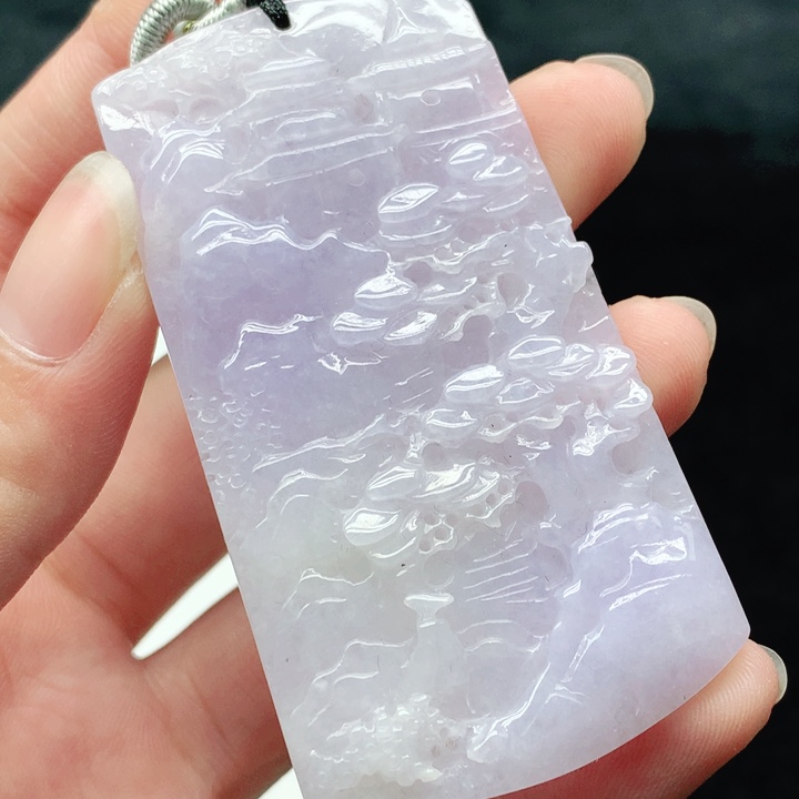 翡翠未镶嵌挂件天然翡翠七天鉴赏
