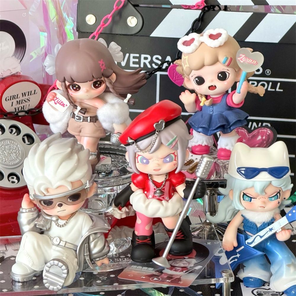【正品盲盒 直播拆盒】声波裂变全明星系列可爱潮玩手办摆件桌面