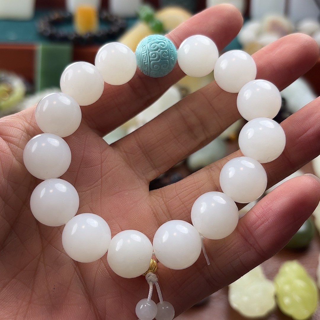 和田玉未镶嵌手链