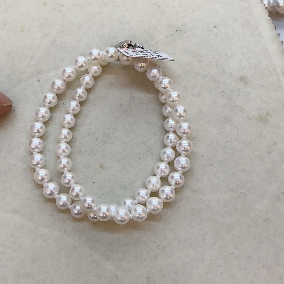 淡水珍珠项链银S925镶嵌