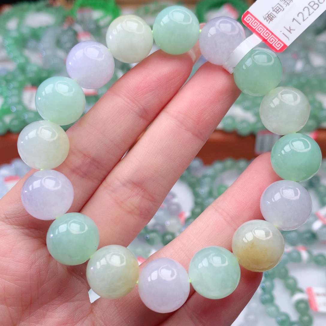 翡翠手链未镶嵌翡翠12.7mm