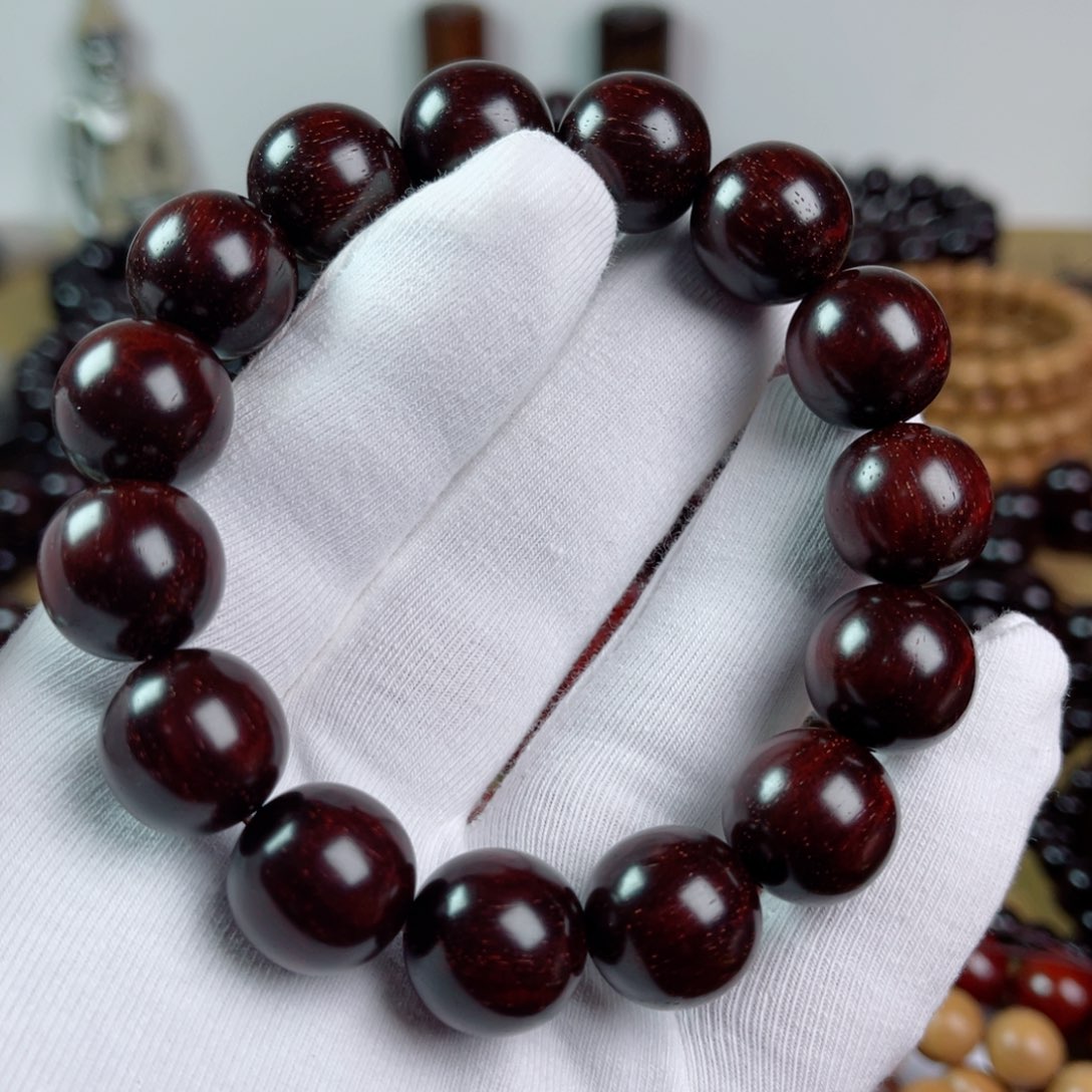 小叶紫檀手串/手链1.5高油密鳞底多星新手福利