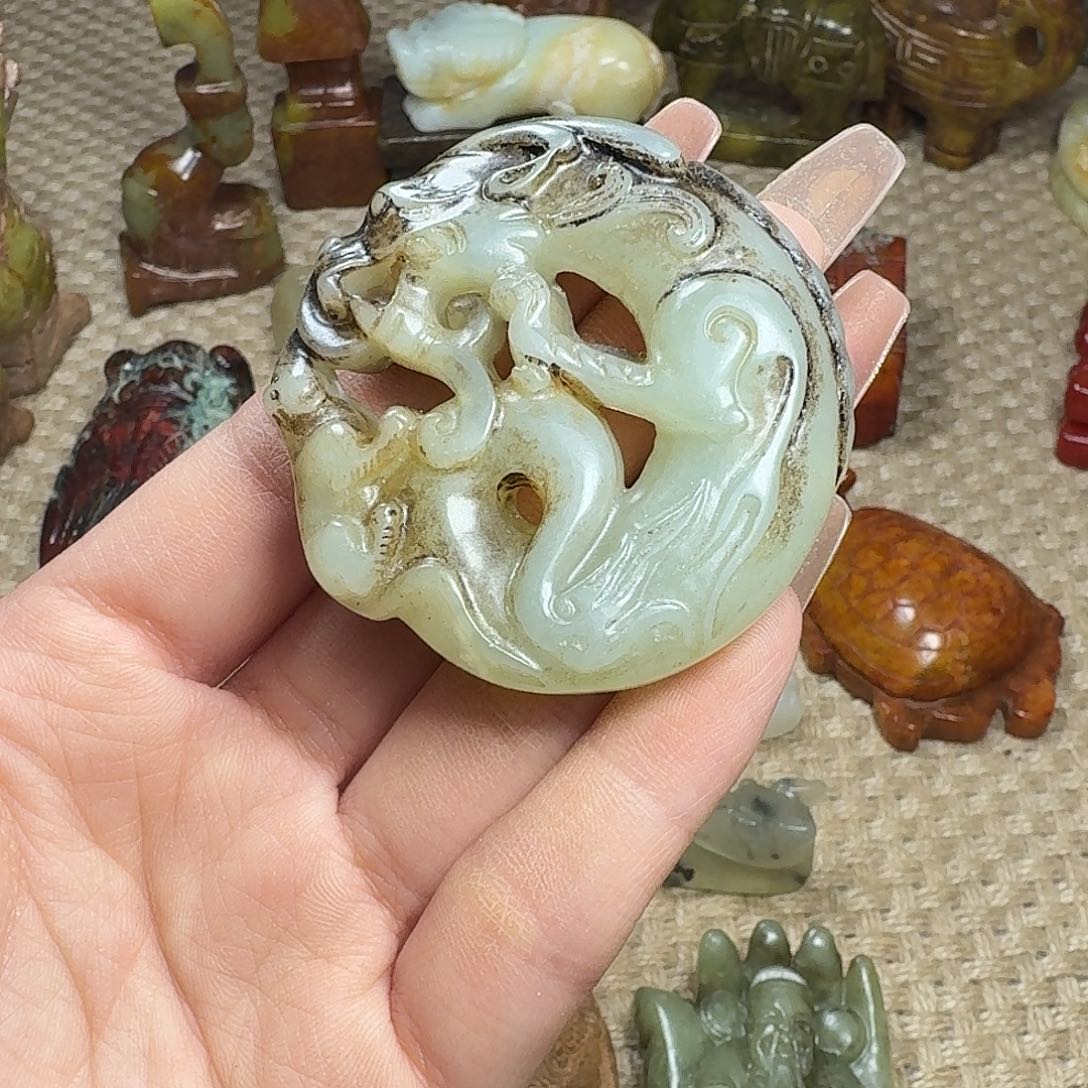 白玉菩提手串挂件