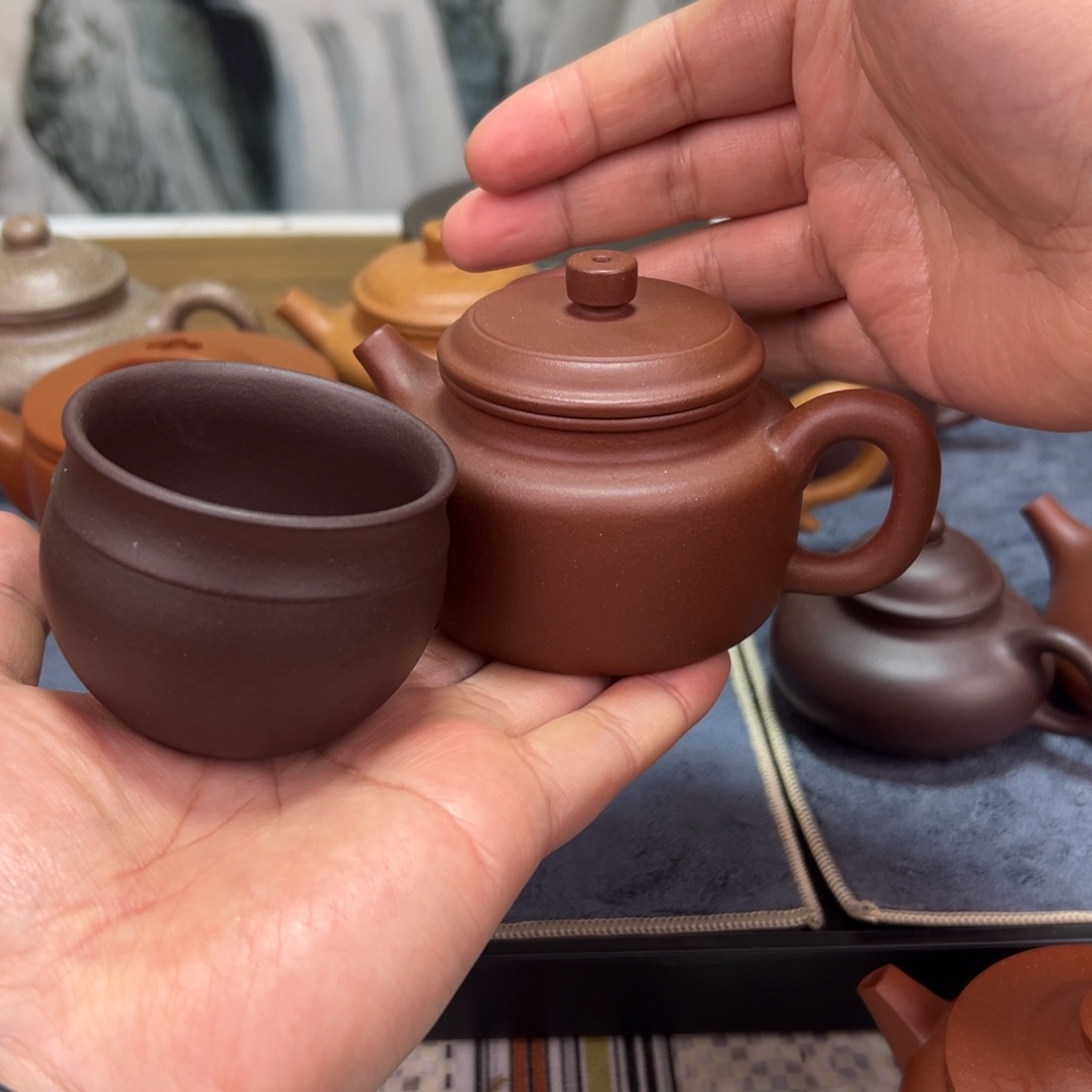 紫砂茶壶150毫升紫泥德钟