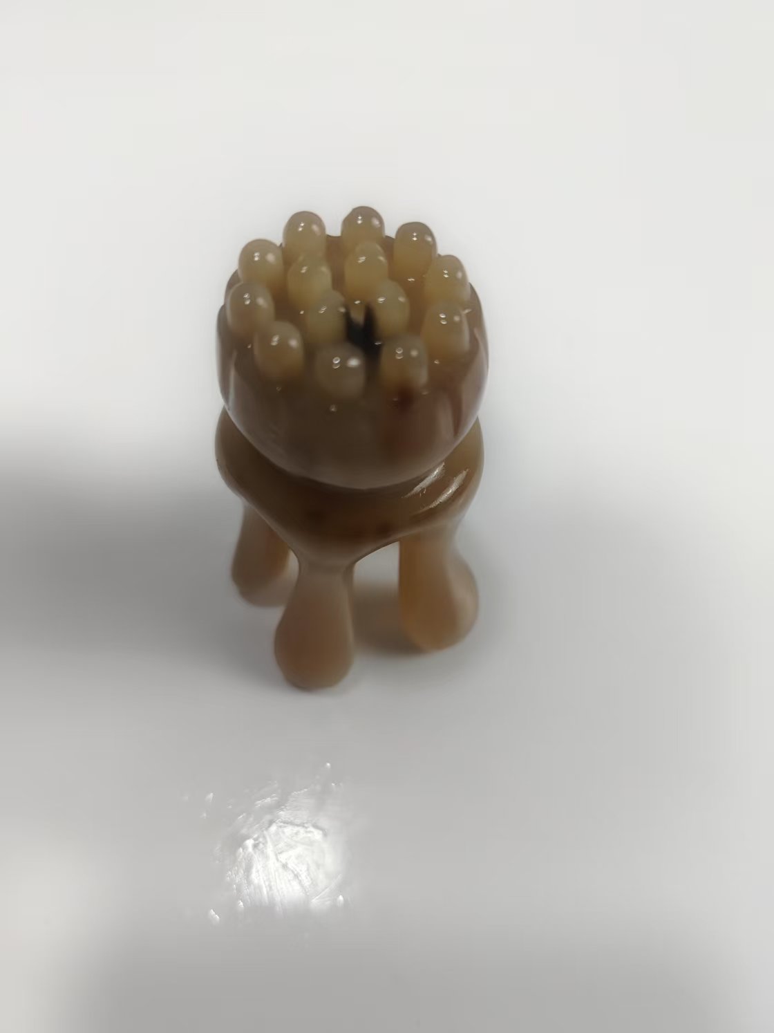 牛角梳加厚牛角八爪鱼按摩头眼部面部家用身体按摩器眼霜面霜导入