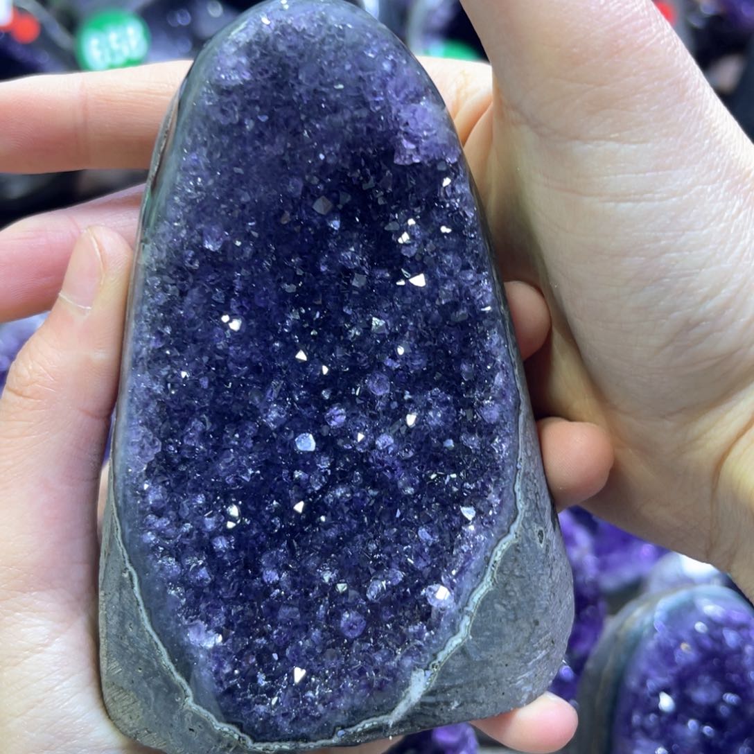 紫晶摆件未镶嵌紫水晶