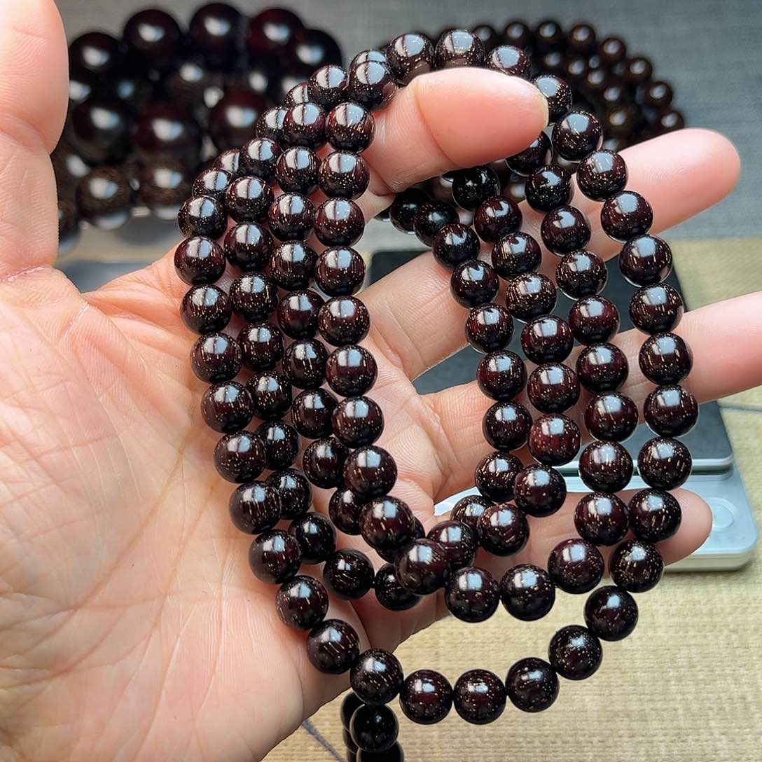 檀香紫檀（小叶紫檀）0.8 108颗 满星