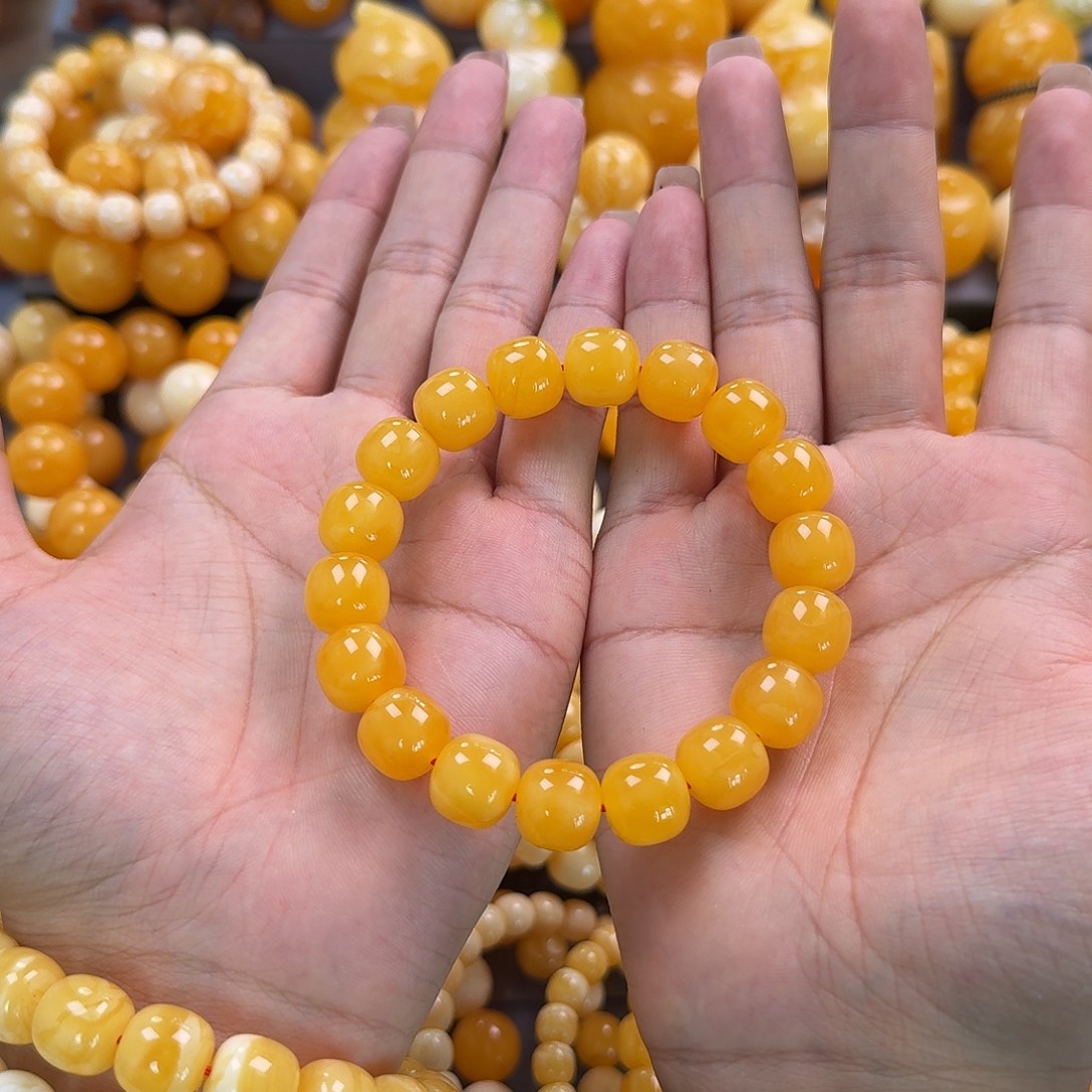 蜜蜡未镶嵌珠宝奇石同料13mm