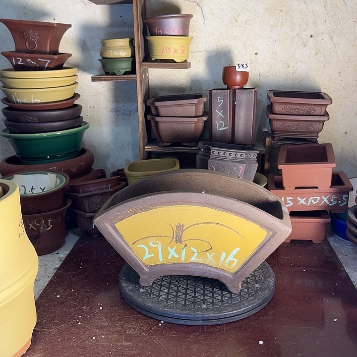 宜兴紫砂花盆手工制作