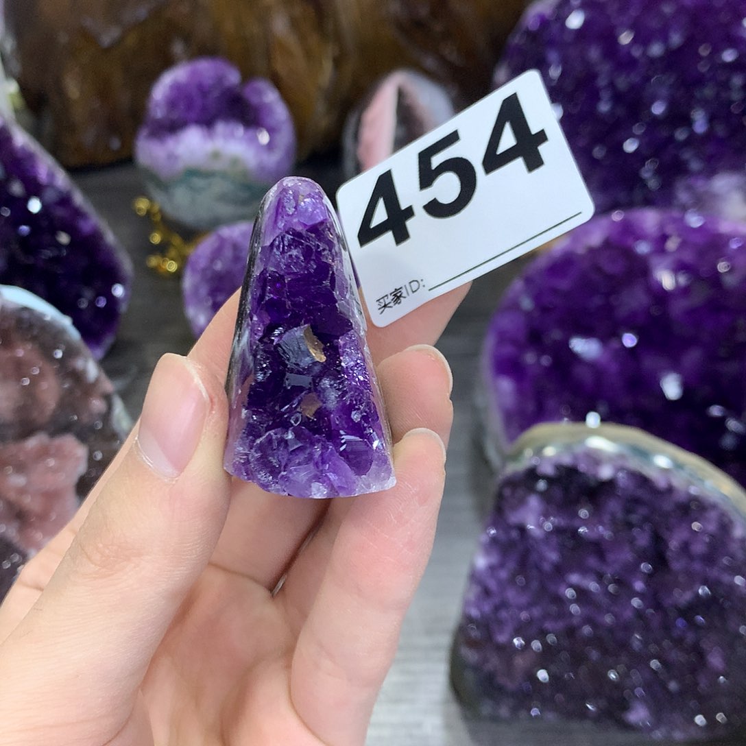 紫晶珠宝半成品未镶嵌454