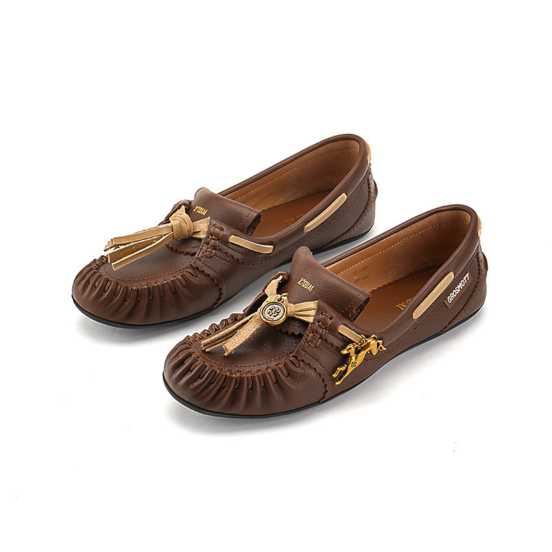 【27QUAI GROSMOTT】新品26春夏幸运饼干圆头帆船鞋女