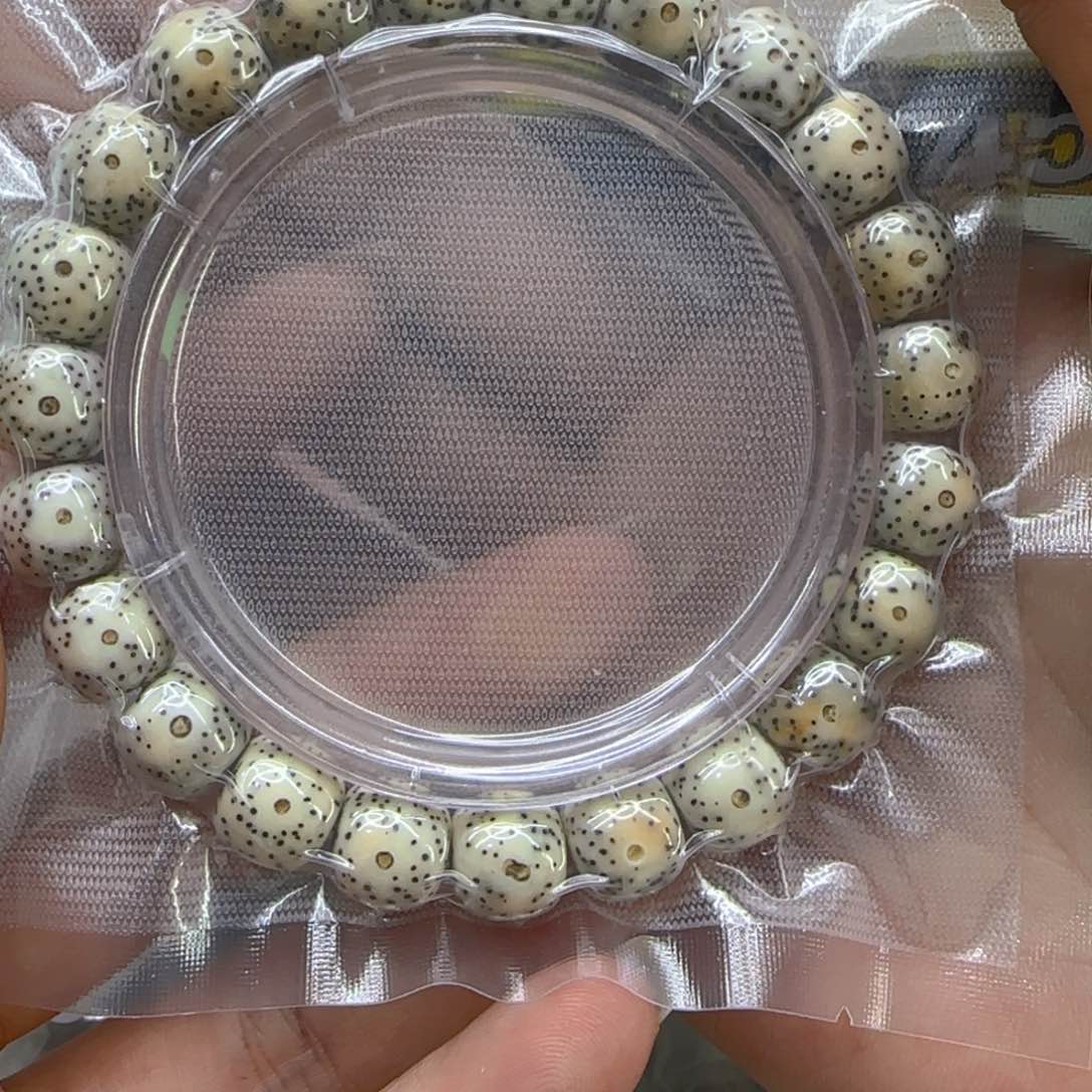 星月菩提手串84哈哈火烧云星月菩提1.0桶单圈