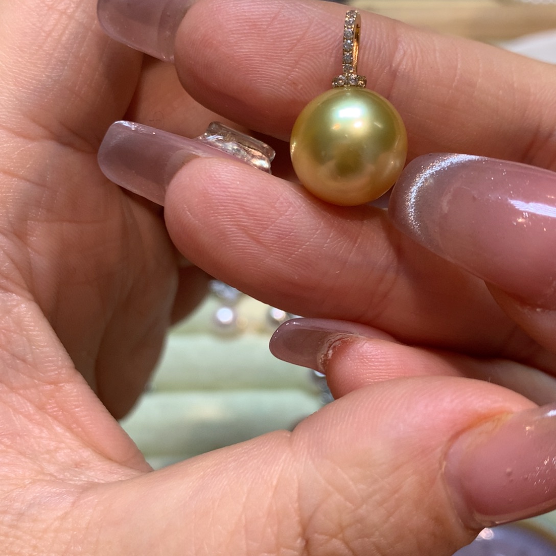 海水珍珠颈饰14K金镶嵌