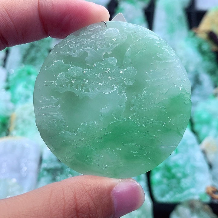 翡翠未镶嵌吊坠(不含链)