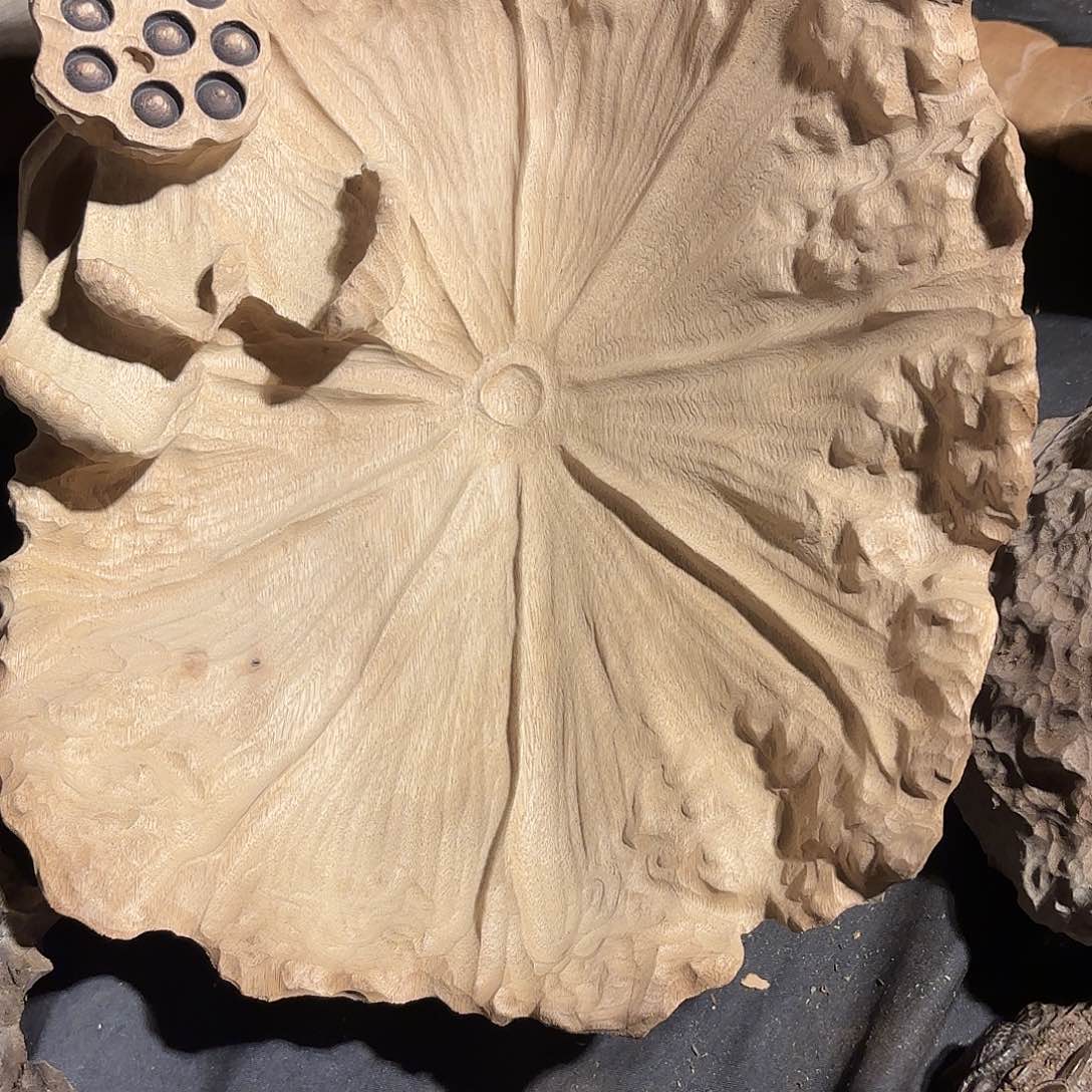 金丝楠九*小叶金丝楠木果盘