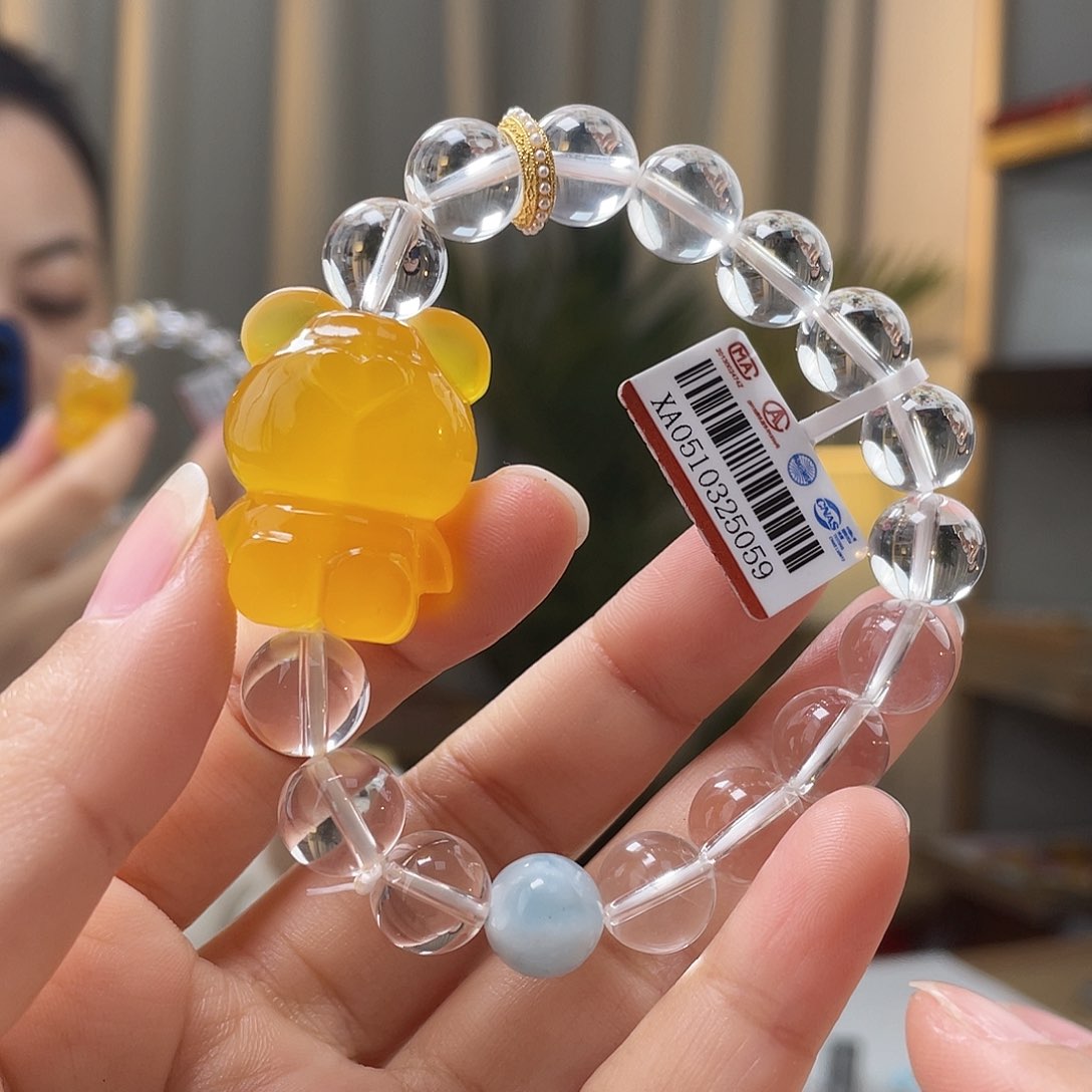 琥珀裸石未镶嵌蜜蜡手串