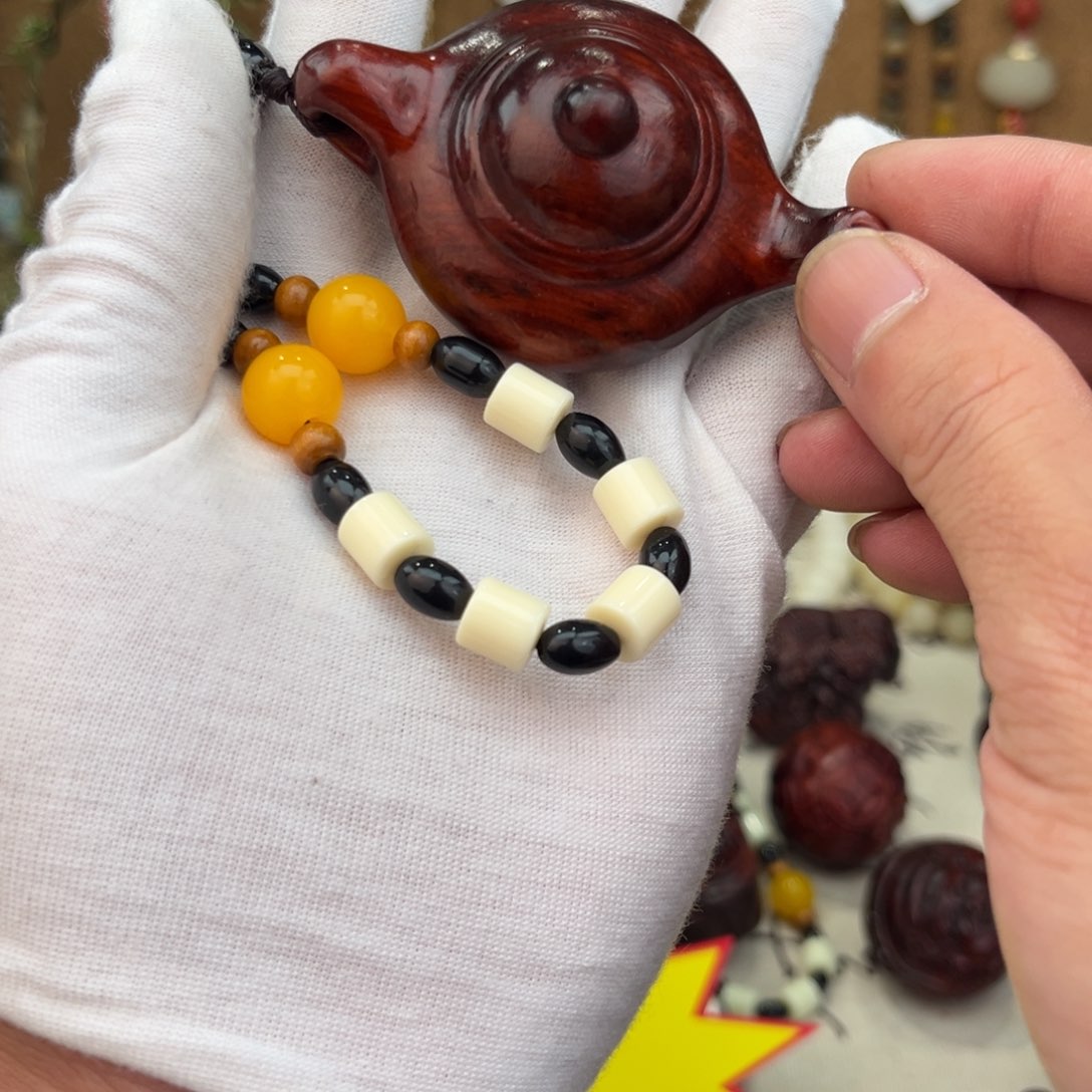 木紫檀木手把件摆件