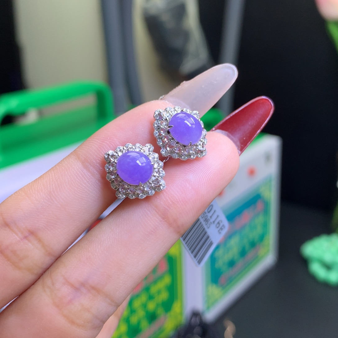 翡翠颈饰18K金镶嵌耀**琰天然