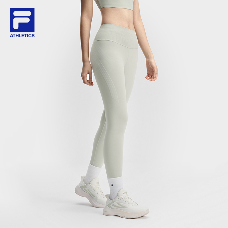 Fila/斐乐斐乐女士针织打底裤健身运动紧身裤瑜伽裤A11W511603F
