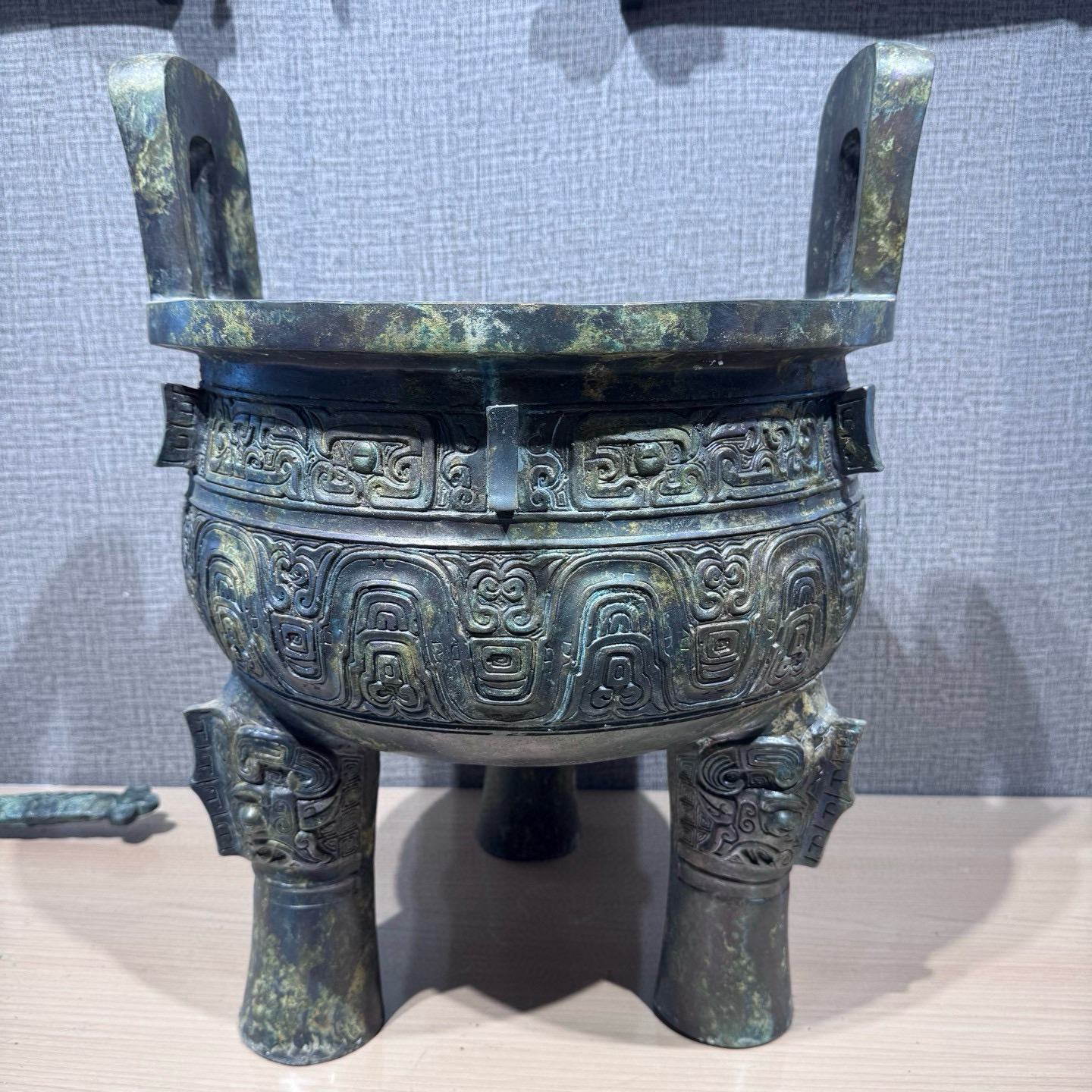 仿西周大克鼎，高度50公分，家居摆件博古架，上博藏