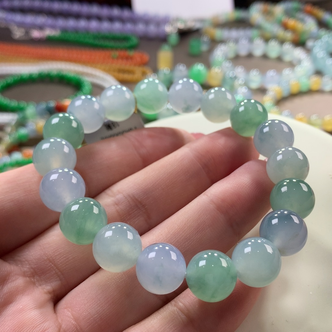 翡翠手链未镶嵌翡翠多宝卡11+