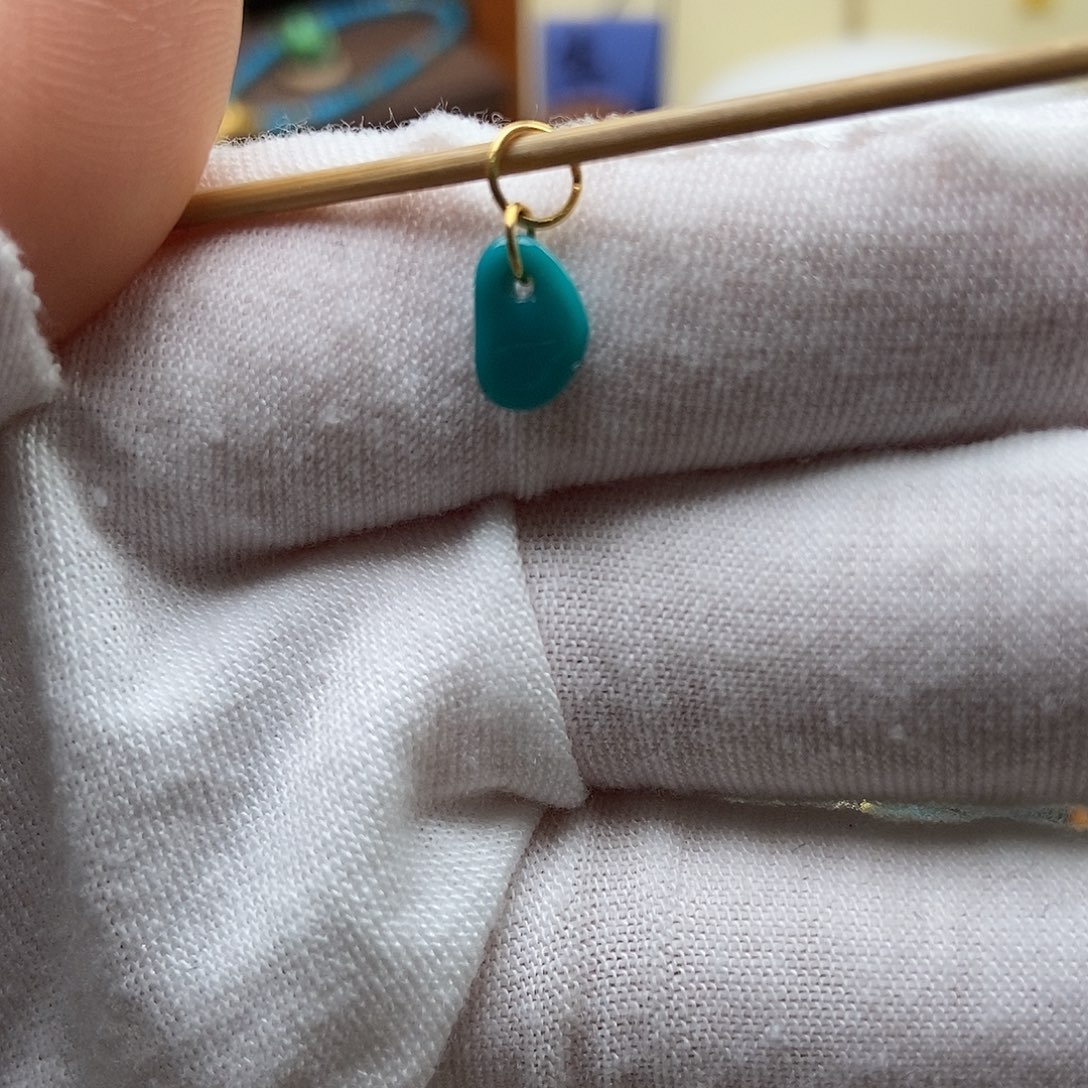 绿松石18K金镶嵌绿松石配饰h