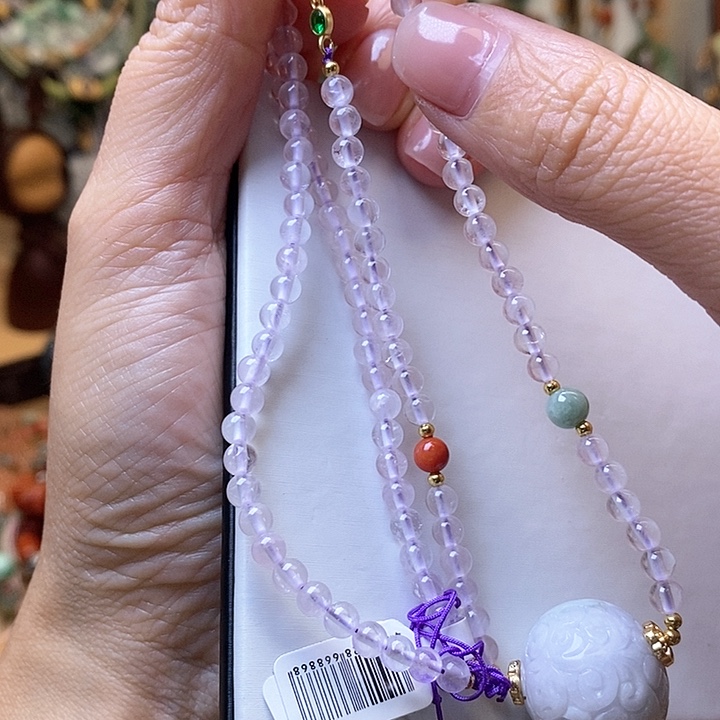 翡翠颈饰未镶嵌一套32