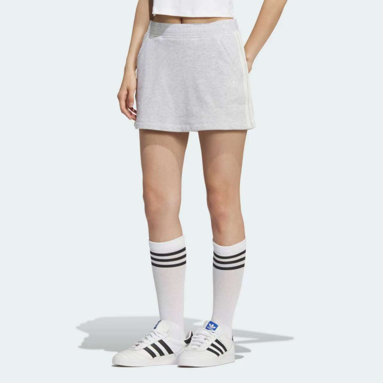 【滔搏联动】三叶草SKIRT 休闲修身运动短裙KG8476