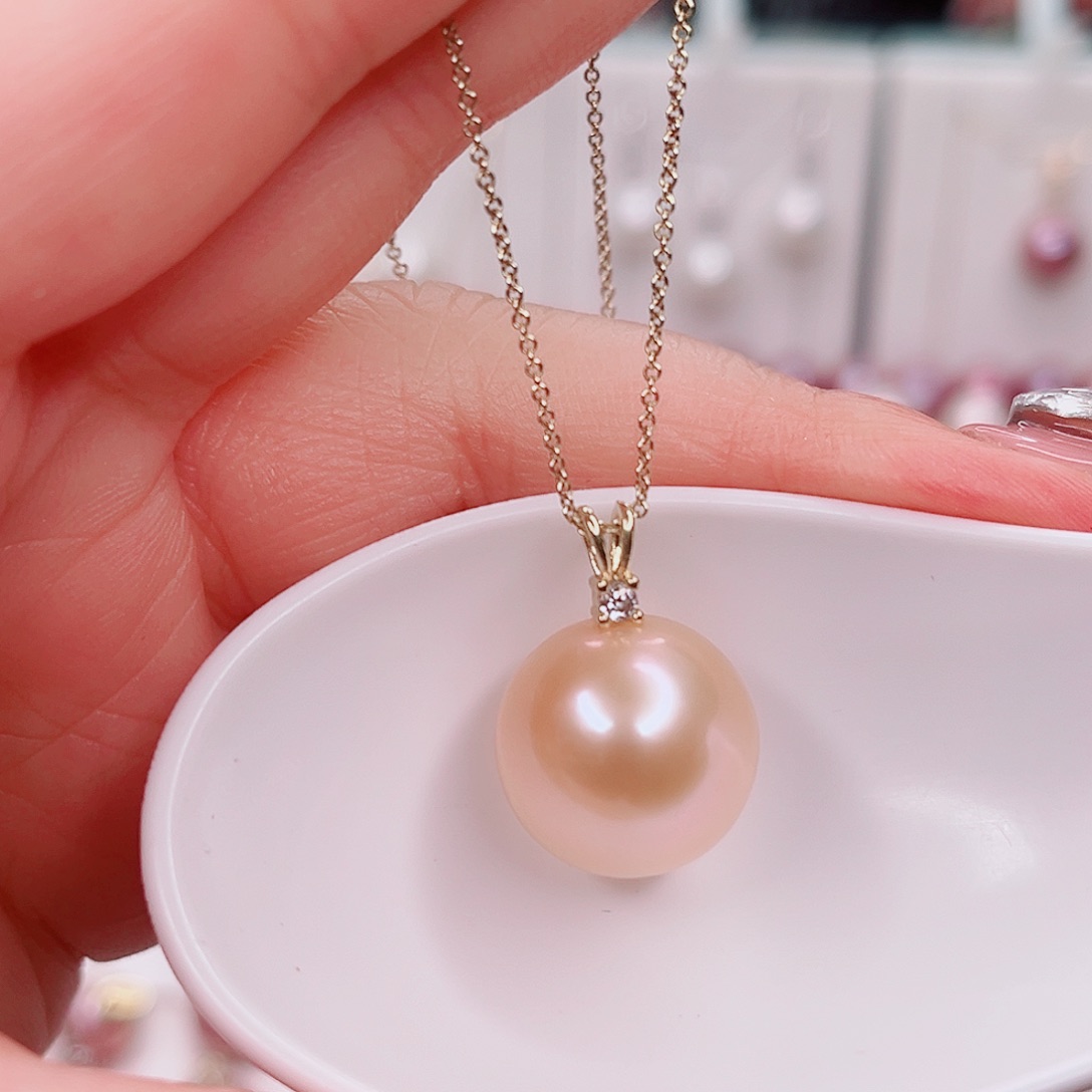 合金淡水珍珠吊坠(赠链)